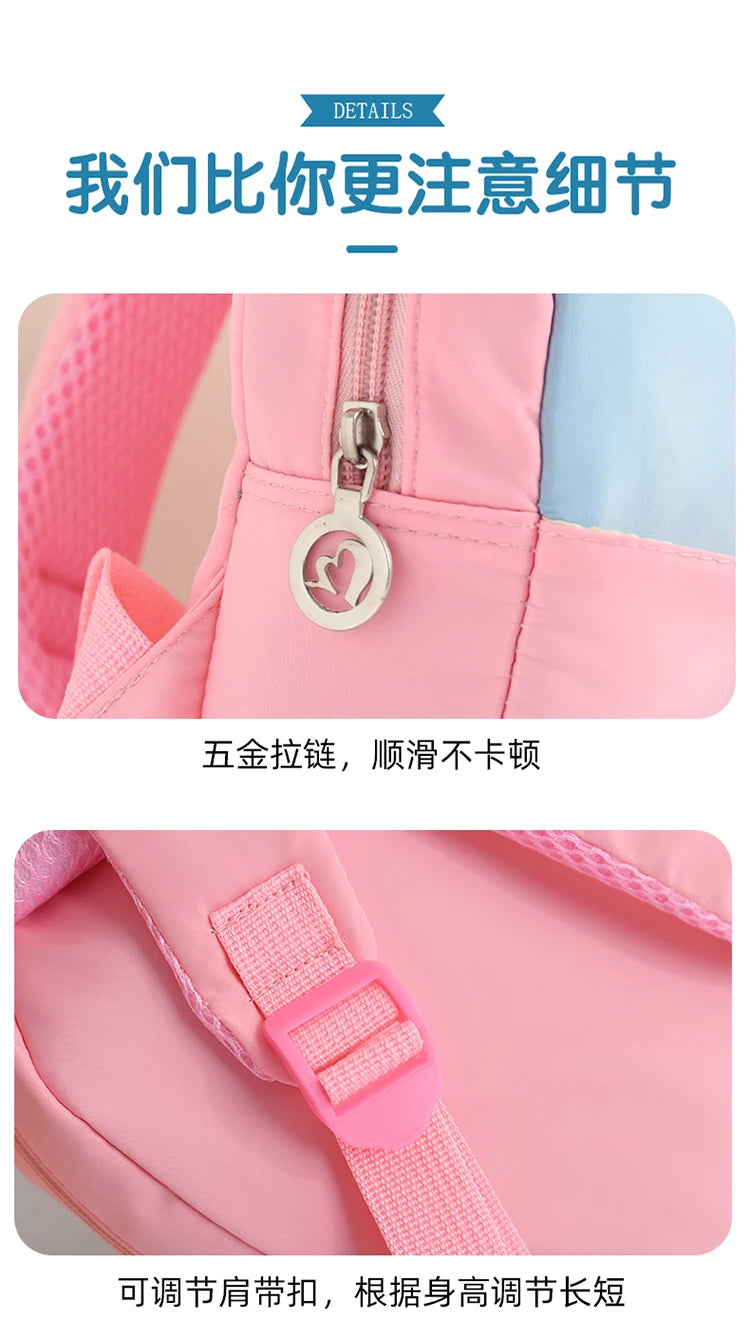 Plush 3D Rabbit Backpack For Kids Cute Bow Tie Design - Smarsty