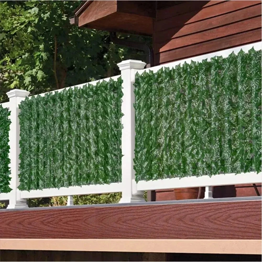 Artificial Green Leaf Fence Panels for Outdoor Privacy - Smarsty