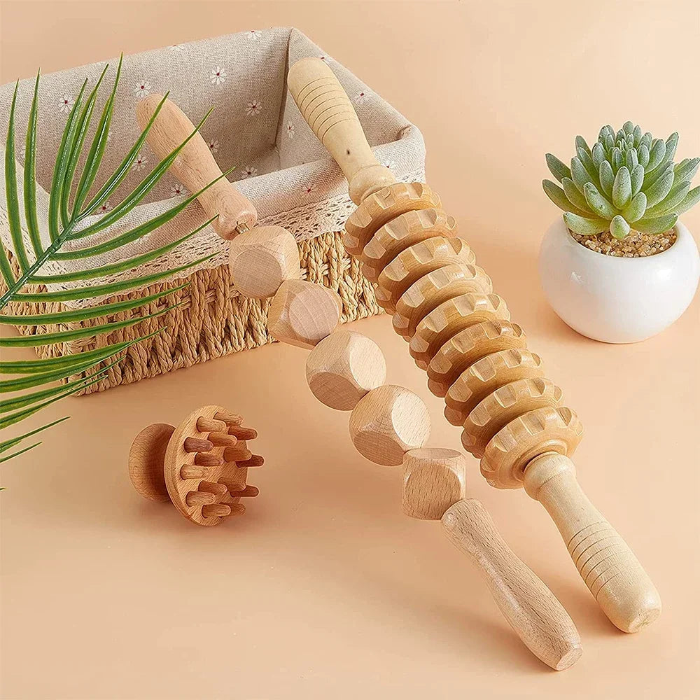 Wooden Lymphatic Drainage Massage Tools for Body Shaping - Smarsty
