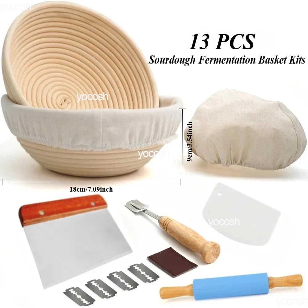 Professional Baking Tools Kit with Sourdough Starter Jar - Smarsty