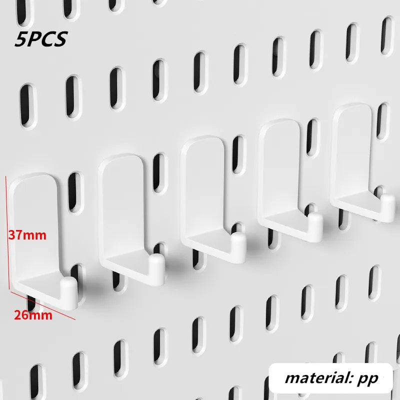 Punch-free Hole Board Vertical Desktop Wall Hanging Office Desk Storage Shelf Reading Room Desktop kitchen Bathroom Storage Rack by Smarsty