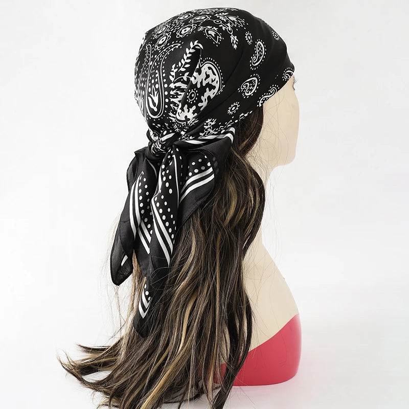 Elegant Silk Floral Hairbands and Neck Scarves - Smarsty