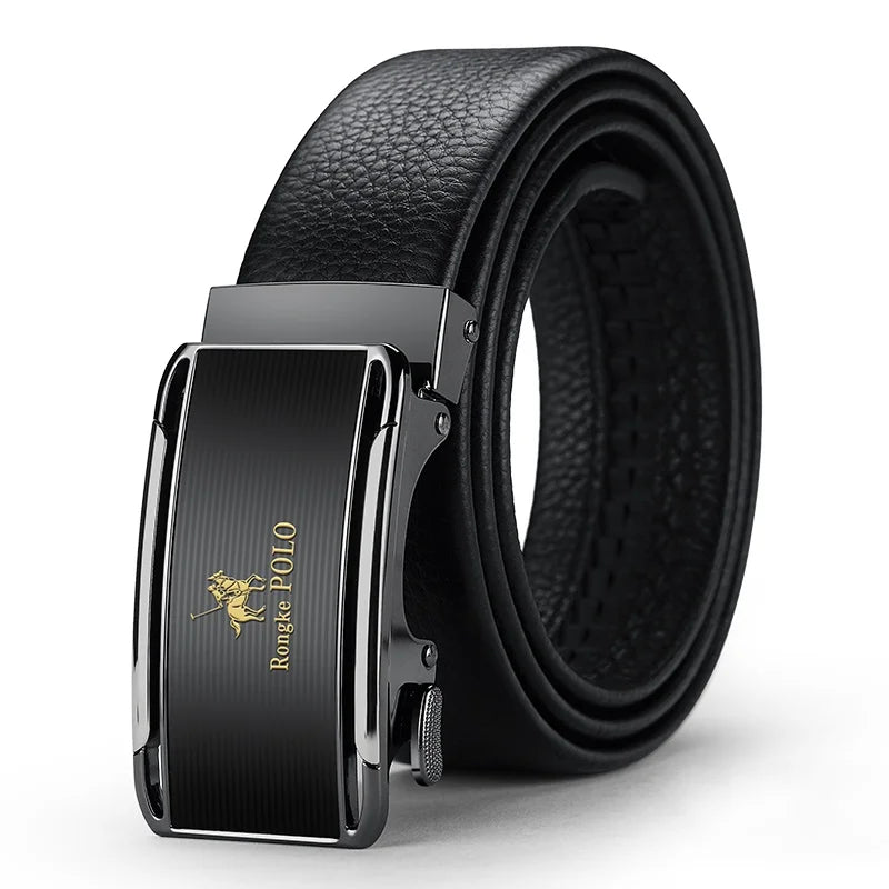 OYIFAN Genuine Leather Men Belt Adjustable Automatic Buckle - Smarsty