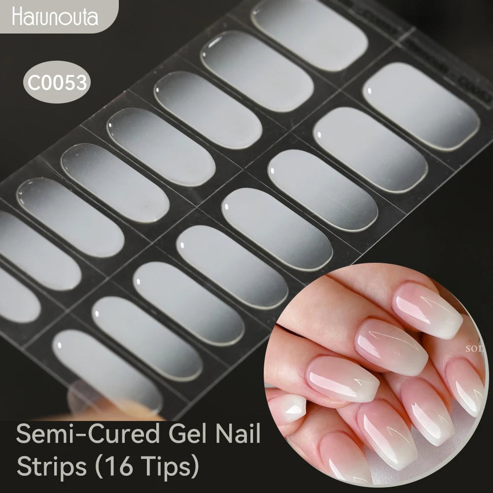 Gradient Auroras Gel Nail Strips for Easy DIY Manicure - Smarsty