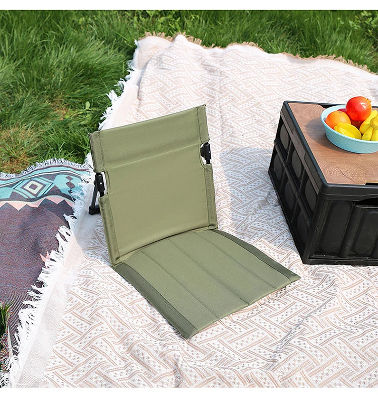 TARKA Camping Single Lazy Chair Park Backrest Relaxing Chairs Lightweight Folding Chairs Outdoor Foldable Beach Picnic Chairs