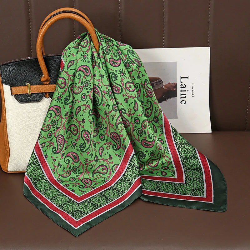 Elegant Silk Floral Hairbands and Neck Scarves - Smarsty