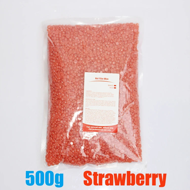 500g/200g/50g Hard Wax Beans for Hair Removal Body European Brazilian Pearl for Wax Warmer Waxing Beans for Wax Heater Machine - Smarsty