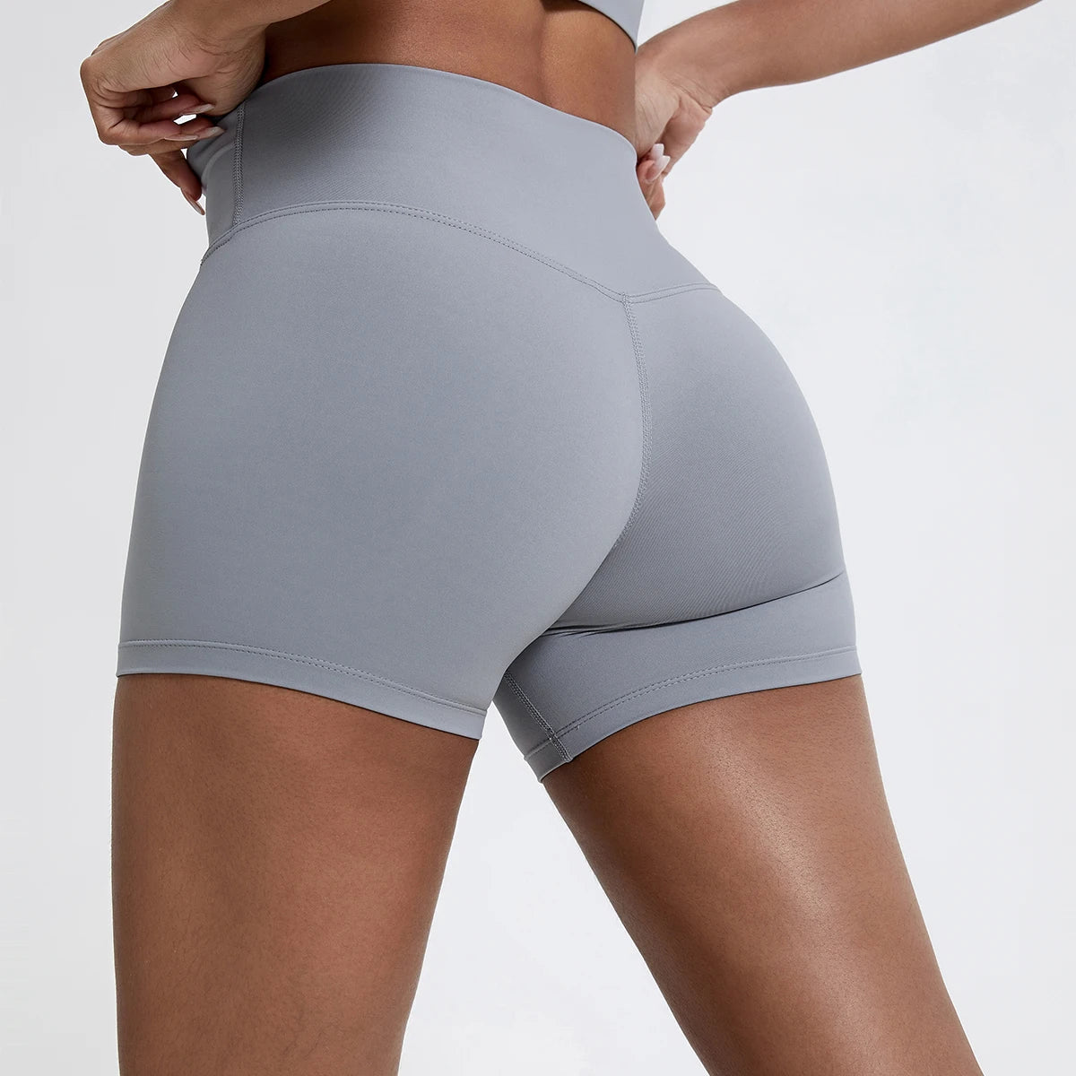 Hearuisavy Running Sports Shorts Women Buttock Lift Gym Leggings Women Cycling Slim Fit Workout Shorts High Waist Yoga Shorts - Smarsty