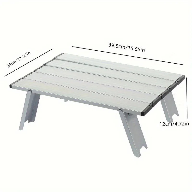Outdoor Portable Aluminum Alloy Table, Ultra Light Folding Leisure Table, Tent Camping Table, Barbecue Table, Wild Dining Table by Smarsty