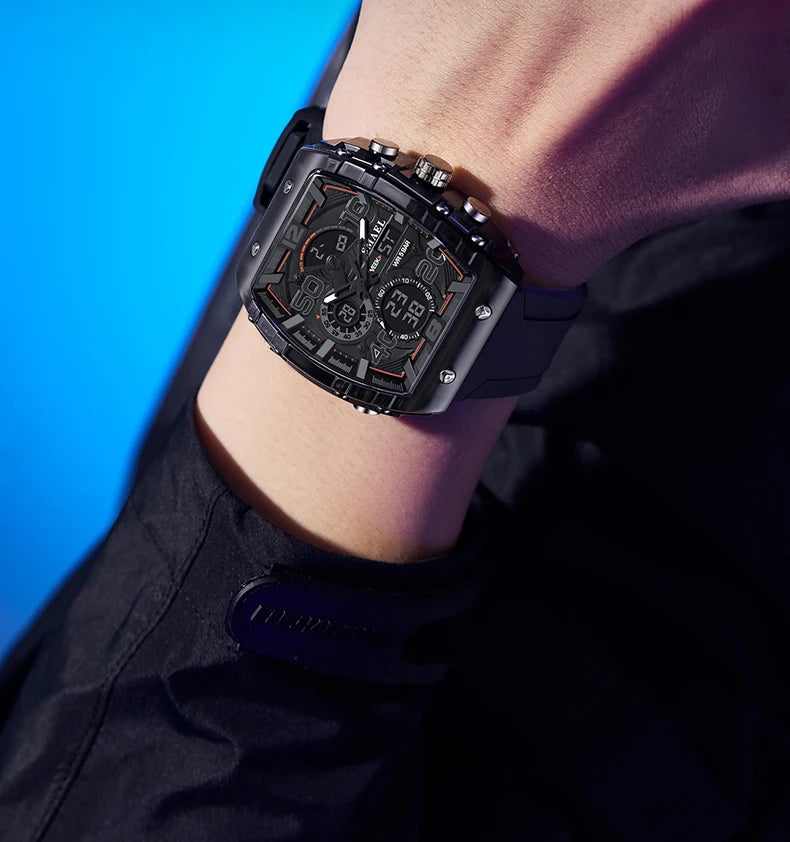 SMAEL 8109 Waterproof Luminous Dual Display Watch - Smarsty