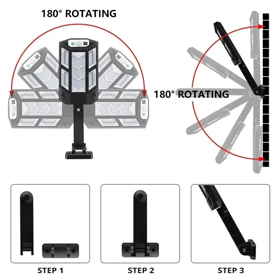 15000LM Solar Powered Motion Sensor Garden Light - Smarsty