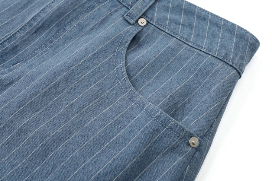 AS 2025 pinstripe denim skirt fashion woman clothes lady wear - Smarsty