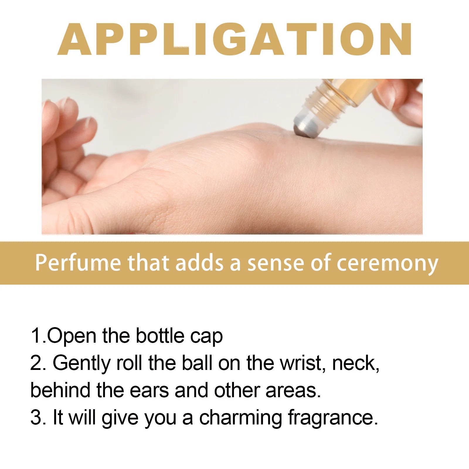 EUQEE 10ml Women's Roller Fragrance Oil Coconut Vanilla Scent - Smarsty