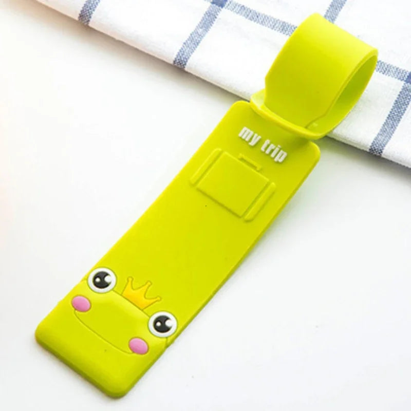 Fashion Travel Accessories Cute Animals Strip Luggage Tag Silicone Suitcase ID Addres Holder Baggage Boarding Tag Portable Label - Smarsty
