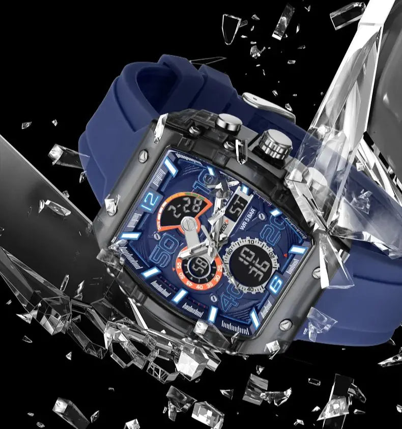 SMAEL 8109 Waterproof Luminous Dual Display Watch - Smarsty