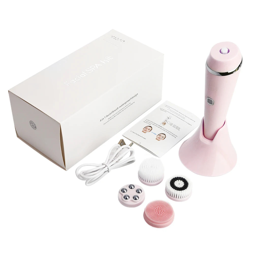 Electric Facial Cleansing Brush with Sonic Technology - Smarsty