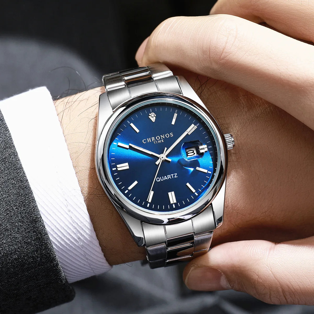 Chronos Luxury Waterproof Men's Wristwatch with Luminous Dial - Smarsty
