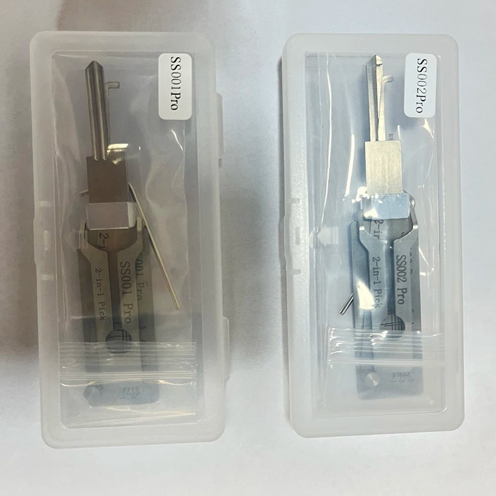 2-in-1 Stainless Steel Key Decoder Portable Precision Hook And Pickup Hand Tool O-ring Pickup Kit Maintenance Repair Kit