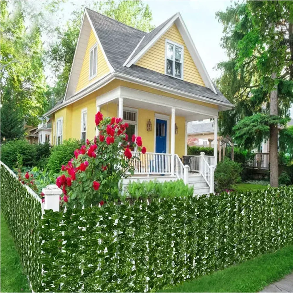 Artificial Green Leaf Fence Panels for Outdoor Privacy - Smarsty