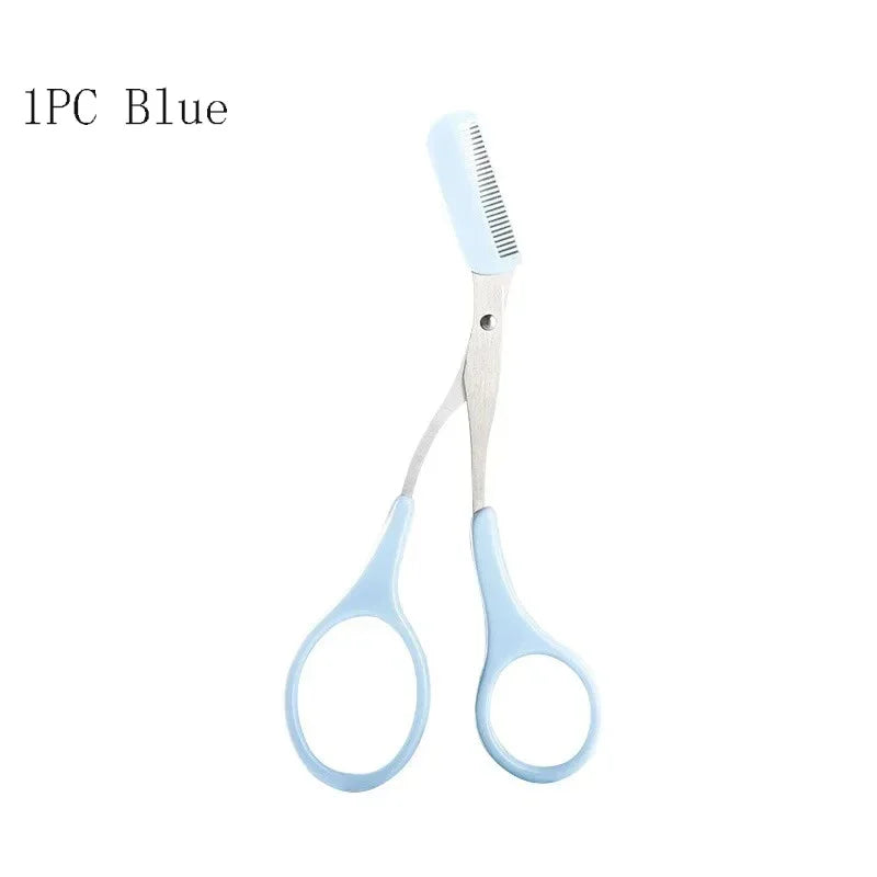 Precision Eyebrow Trimming Scissors with Built-in Comb - Smarsty