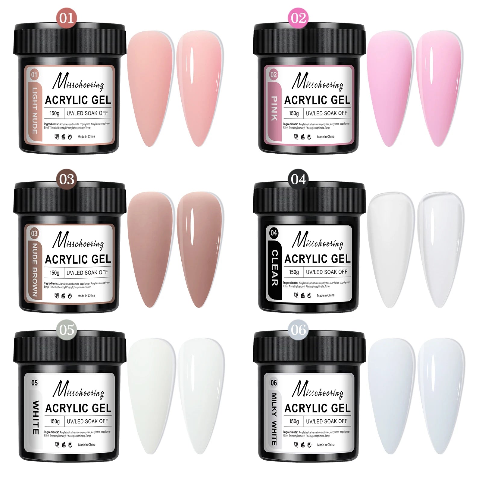 150g Large Capacity Nail Extension Gel for DIY Art - Smarsty
