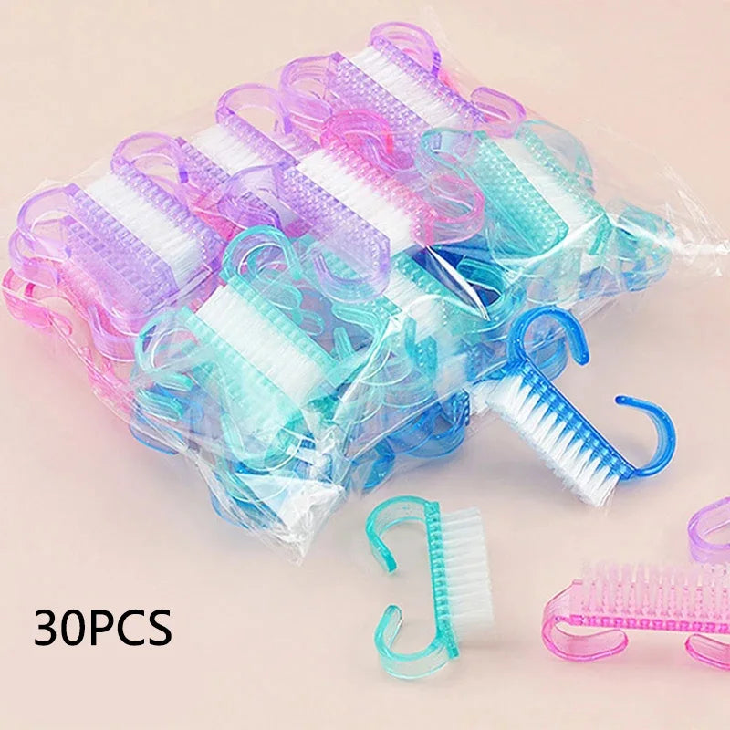 Plastic Nail Brushes Set for Effective Nail Cleaning - Smarsty