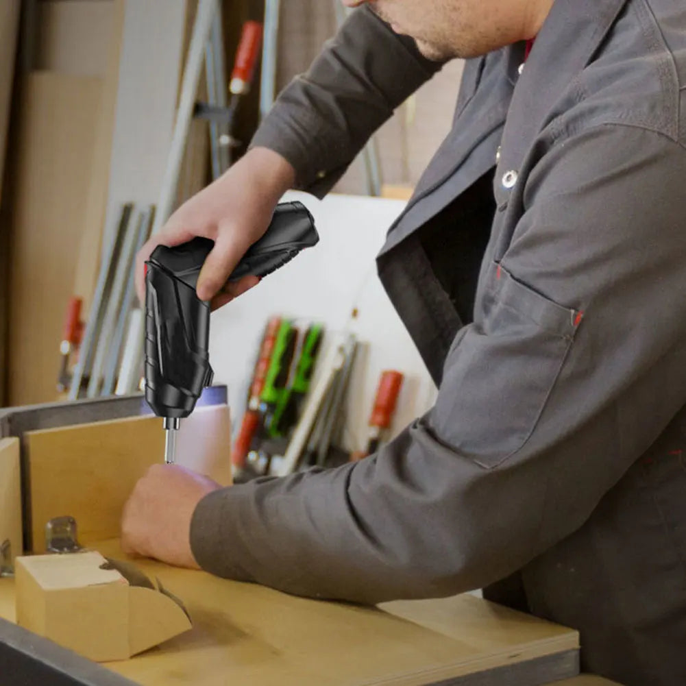 3.6V Electric Screwdriver Rechargeable Cordless Electric Drill Power Tool Set 1800mAh Lithium Battery Mini Household Screwdriver