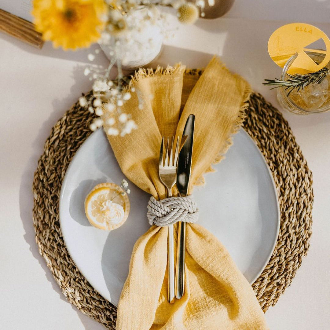 Reusable Cotton Wedding Napkins for Rustic Table Decor - Smarsty