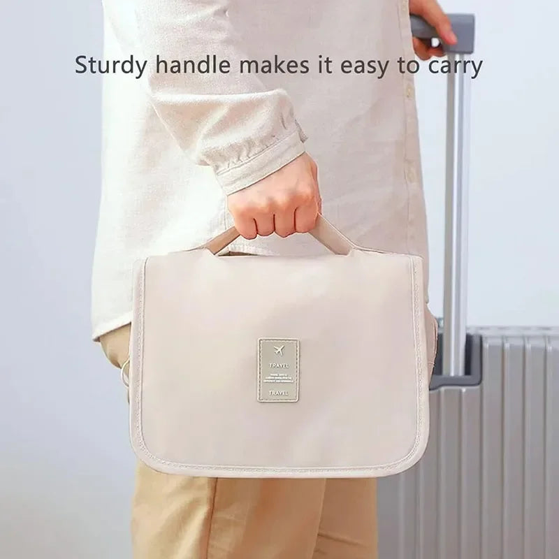 High Quality Travel Makeup Bag Waterproof Toiletries Organizer Women Neceser Bathroom Hook Wash Pouch Hook Makeup Storage Bag - Smarsty