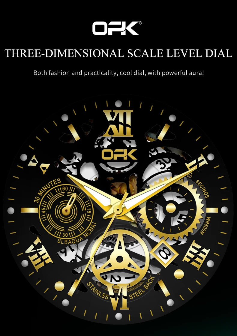 Men's Waterproof Steel Watch with Night Glow Feature - Smarsty