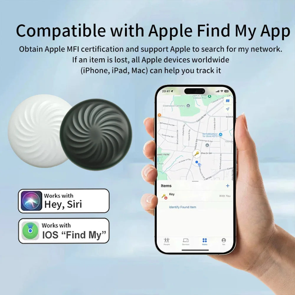 MRSVI Mini GPS Tracker with Apple Find My App Integration - Smarsty