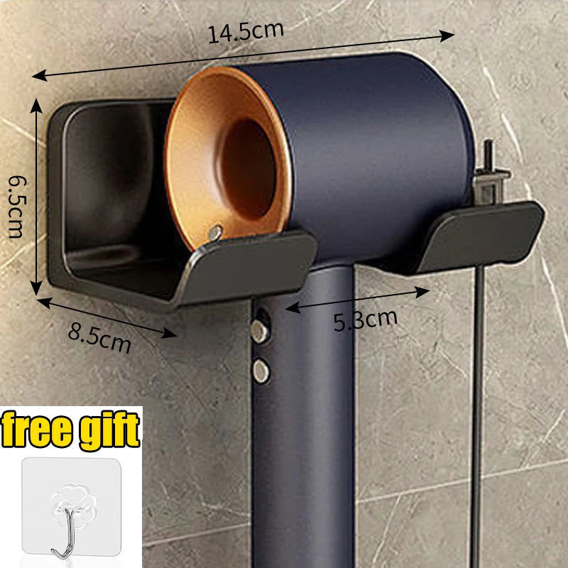 Wall Mounted Hair Dryer Holder Organizer for Bathrooms - Smarsty
