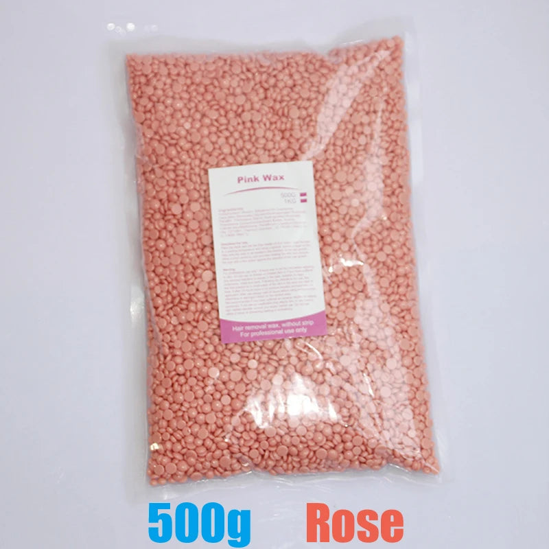 500g/200g/50g Hard Wax Beans for Hair Removal Body European Brazilian Pearl for Wax Warmer Waxing Beans for Wax Heater Machine - Smarsty