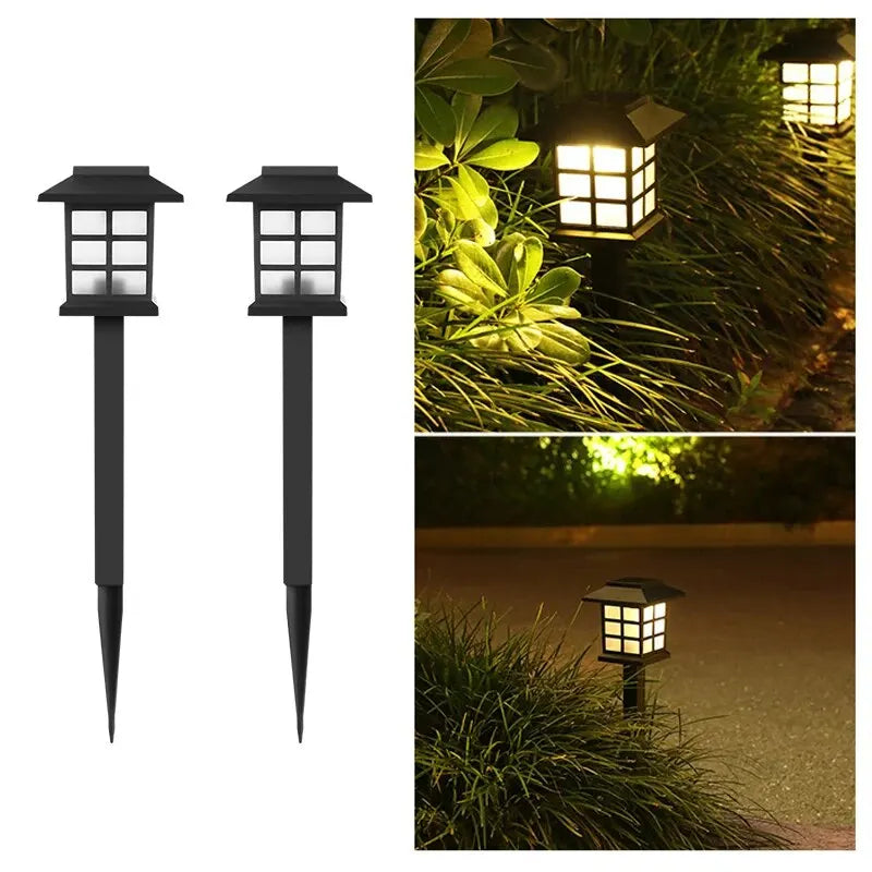 Solar Pathway Lights 2 Pack Waterproof Outdoor Garden Decor - Smarsty
