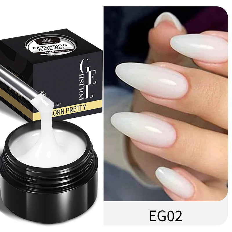Born Pretty 30ml Milky White Nail Extension Gel - Smarsty