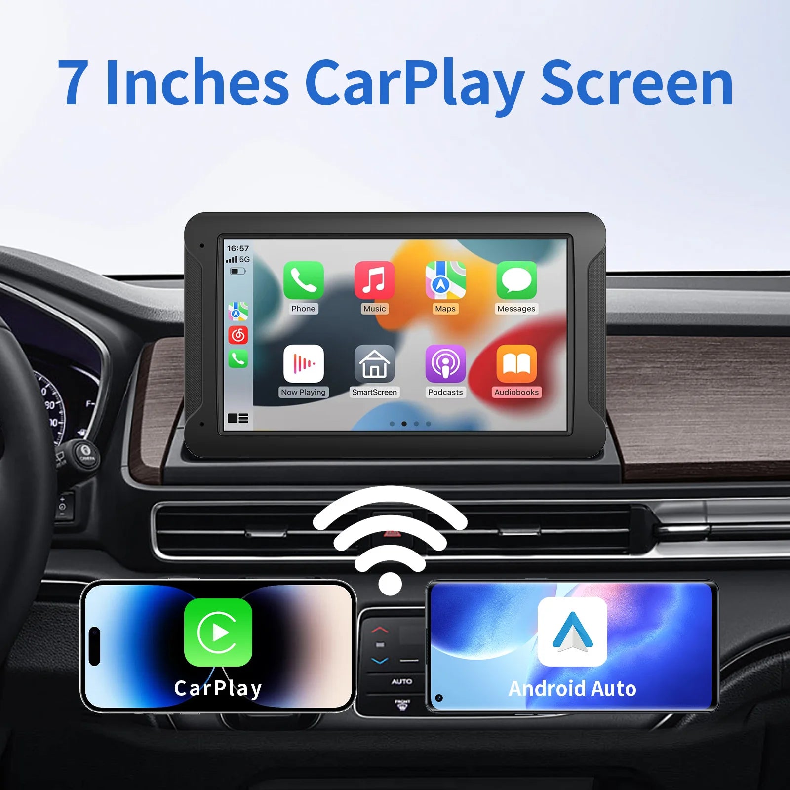 Wireless CarPlay Receiver With 10 Inch Touchscreen - Smarsty