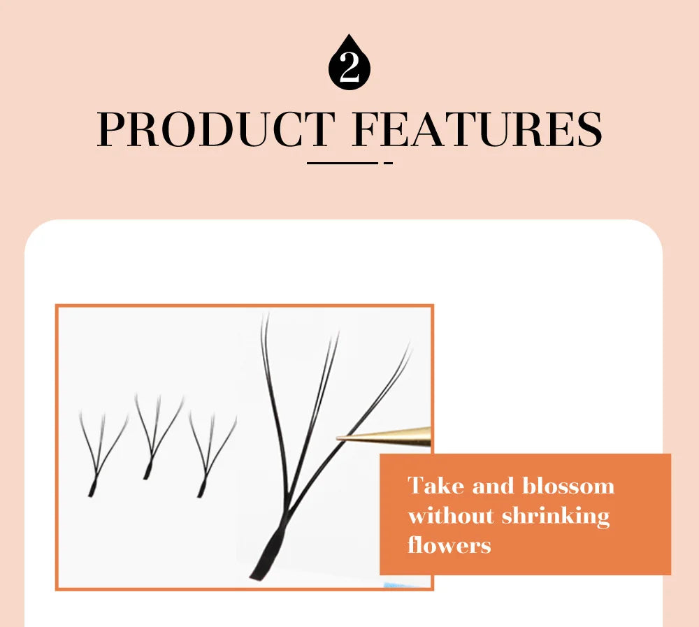 DeceMars 6D-W Shaped Eyelash Extensions for Natural Look - Smarsty