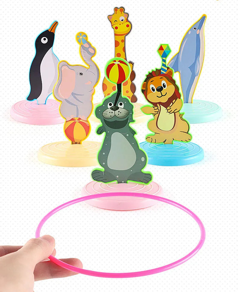 Children Throw Circle Game Ferrule Stacked Toys Fun Indoor Outdoor Parent-Child Interactive Circle Layers Early Education Gift - Smarsty