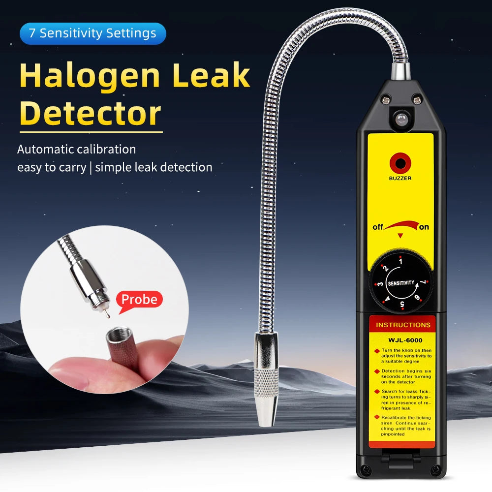 Halogen Leak Detector for HVAC with LCD Display - Smarsty