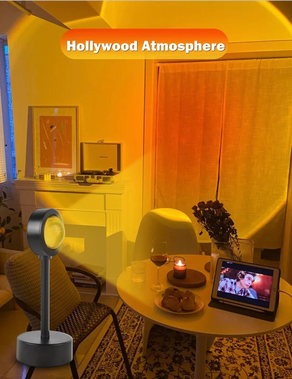 USB Sunset Light Projector for Stunning Bedroom Decor - Smarsty