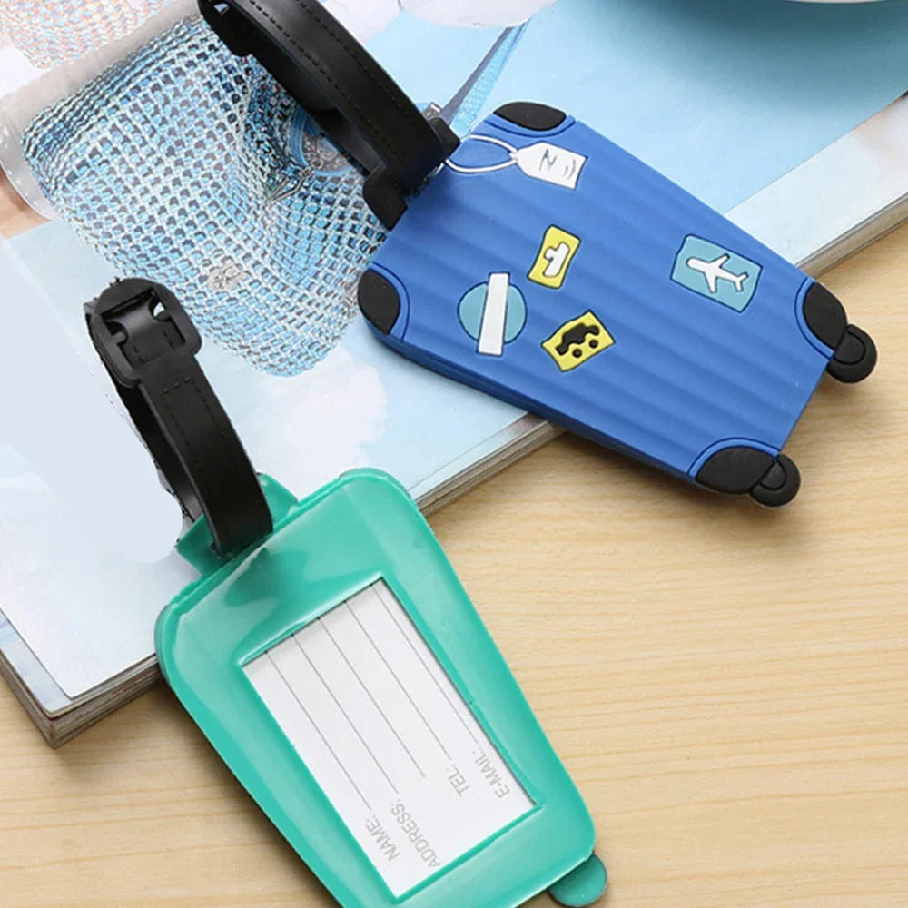Silicone pattern luggage tag, travel suit identification tag, 3D pattern backpack, PVC hang tag, 3D drip glue - Smarsty