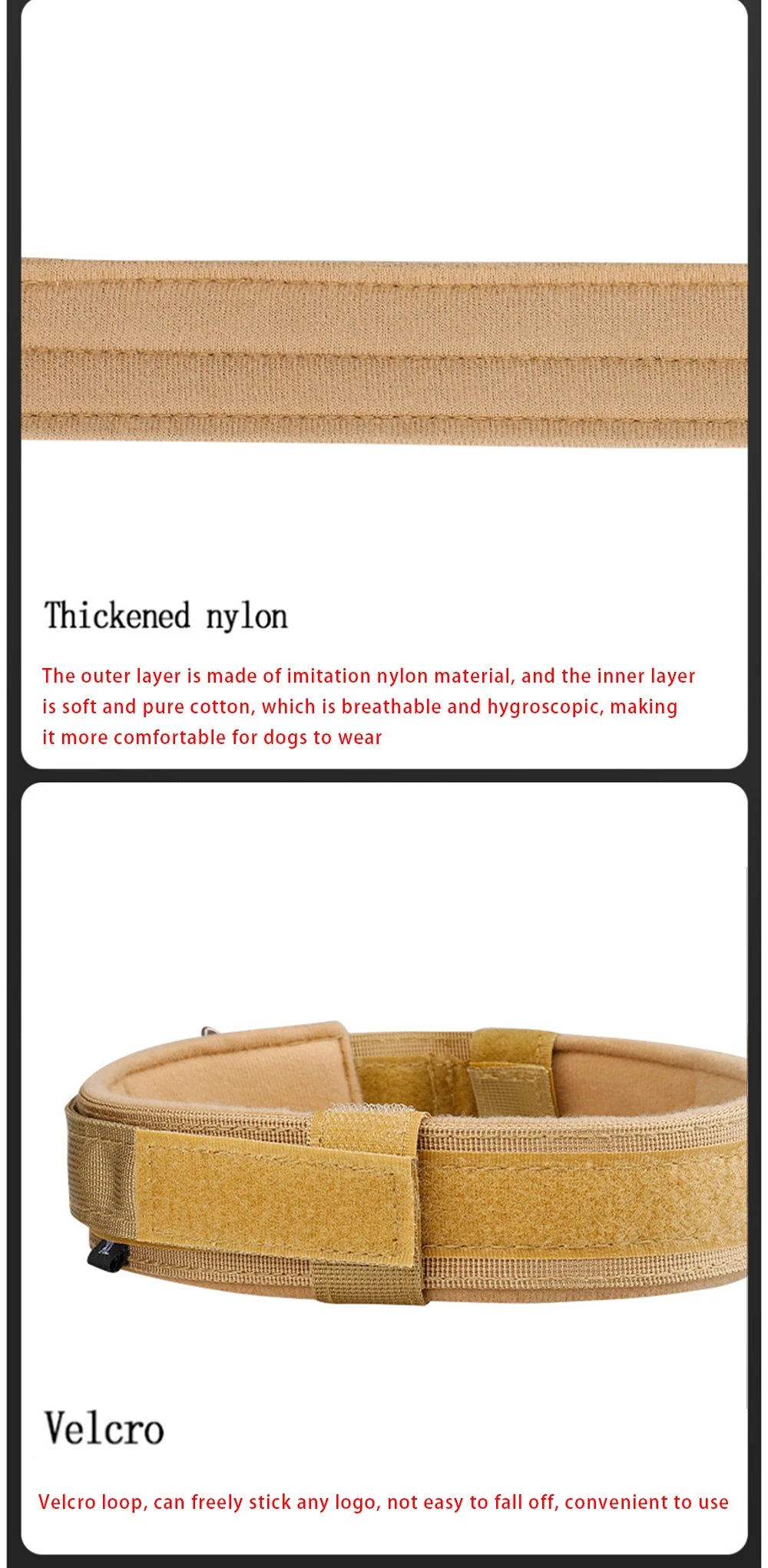 Tactical Nylon Dog Collar with Metal Buckle - Smarsty