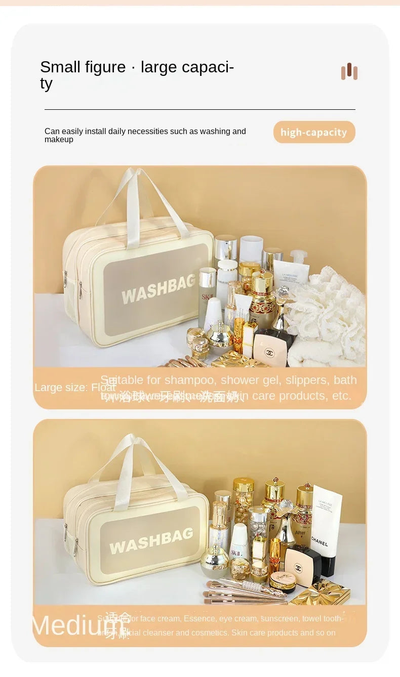 Wet-dry separation makeup bag portable toiletry bag travel essentials large capacity storage bag fitness swimming essentials - Smarsty