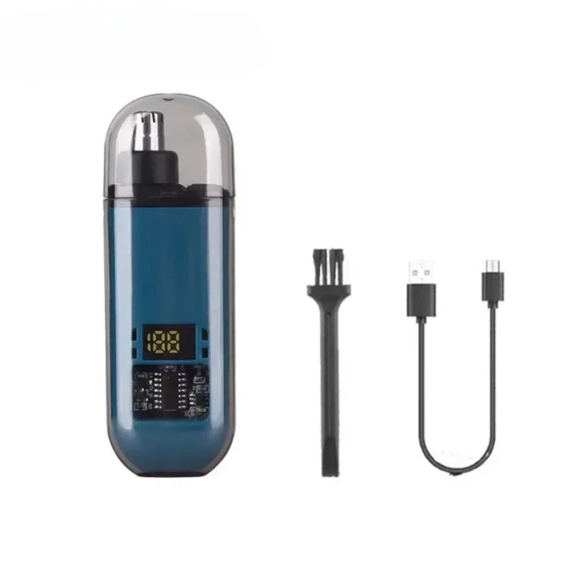 Nose Ear Hair Trimmer for Men - USB C Rechargeable Portable Fast Charge, Compact Grooming Kit - Smarsty