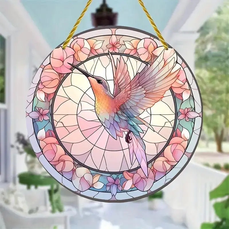 Hummingbird Acrylic Suncatcher for Vibrant Home Decor - Smarsty