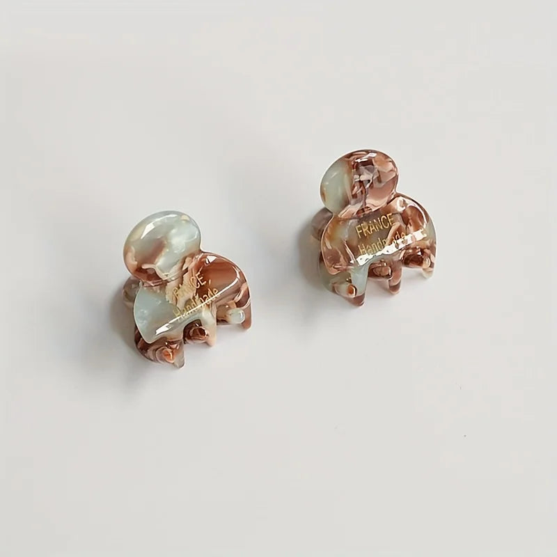 Mini Acetate Hair Claws Set Secure Cute Elegant Clips - Smarsty