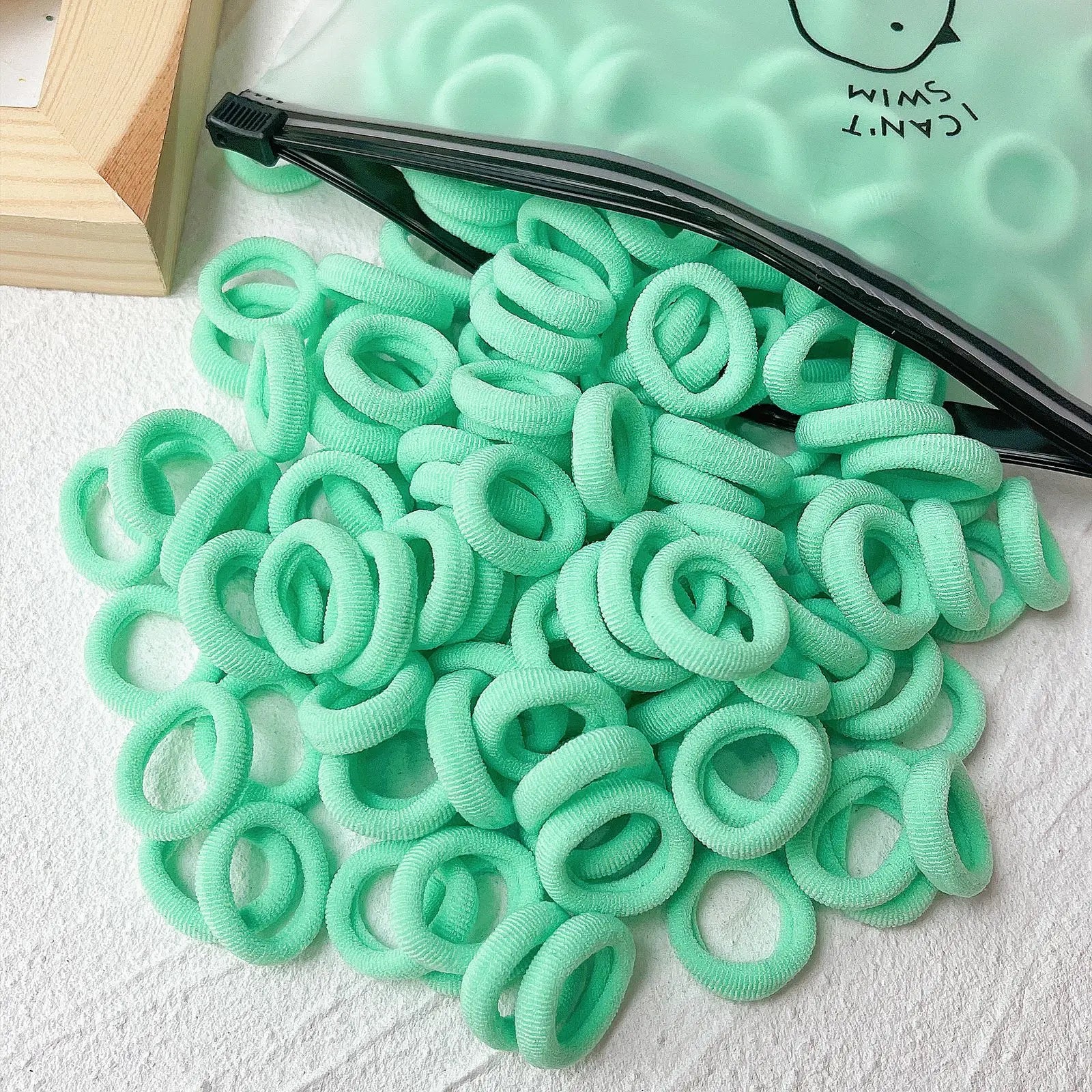 Kids Colorful Elastic Hair Bands Soft Non Slip Scrunchies - Smarsty
