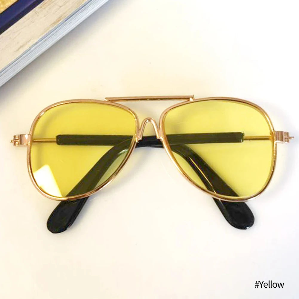 Vintage Round Dog Sunglasses for Stylish Pet Photos - Smarsty