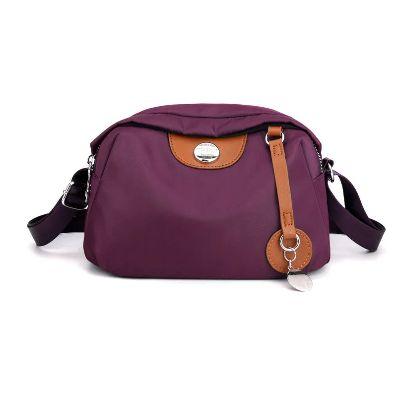 Waterproof Nylon Crossbody Bag For Women With Zipper - Smarsty