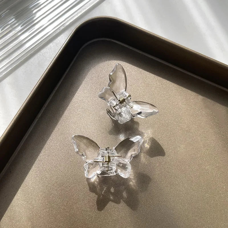 Cute Transparent Butterfly Hair Claw Clips Non Slip - Smarsty